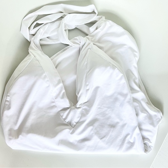 NWOT TRINA TURK Monaco Halter Plunge One Piece Swimsuit Sz 12 (fits 10) $172 - Picture 9 of 15